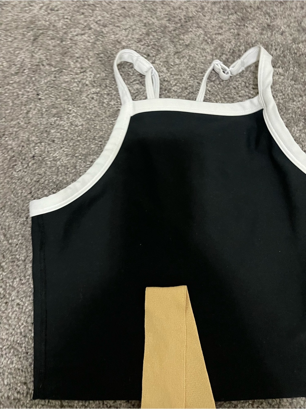 ZARA Black, Olive & Beige Cropped Tops Trio - Picture 2 of 4